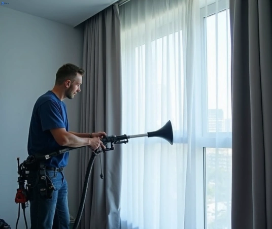 Professional drapes cleaning process tools Matty Curtain Cleaning harrington-park-nsw
